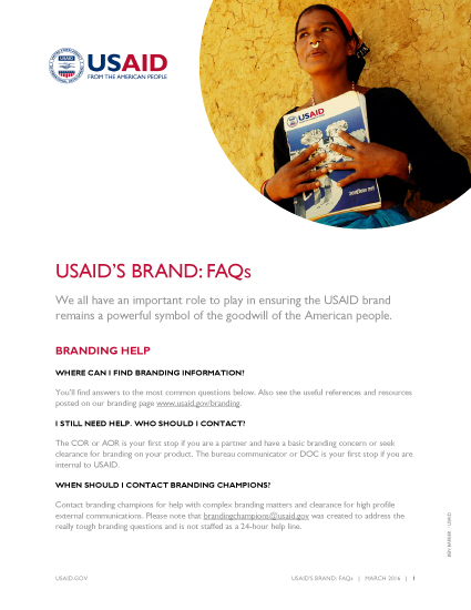 USAID's Brand: FAQs