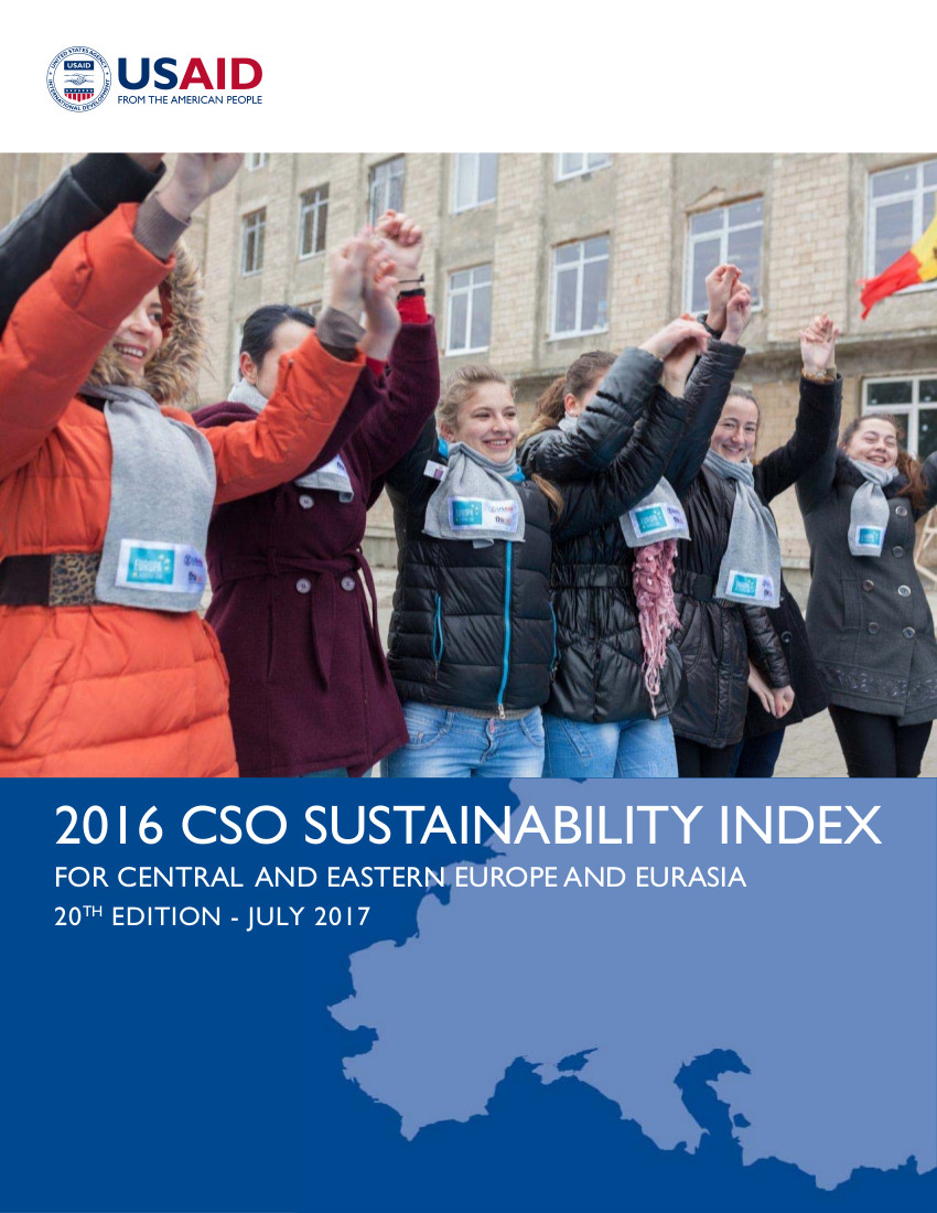 2016 Civil Society Organization (CSO) Sustainability Index for Central and Eastern Europe and Eurasia