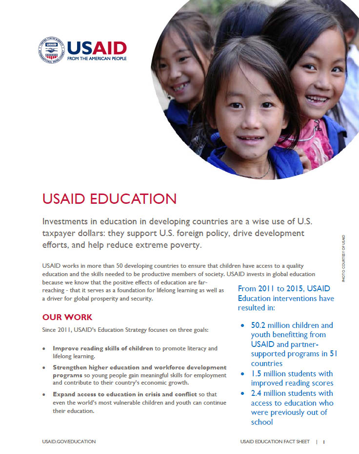 USAID Education Fact Sheet