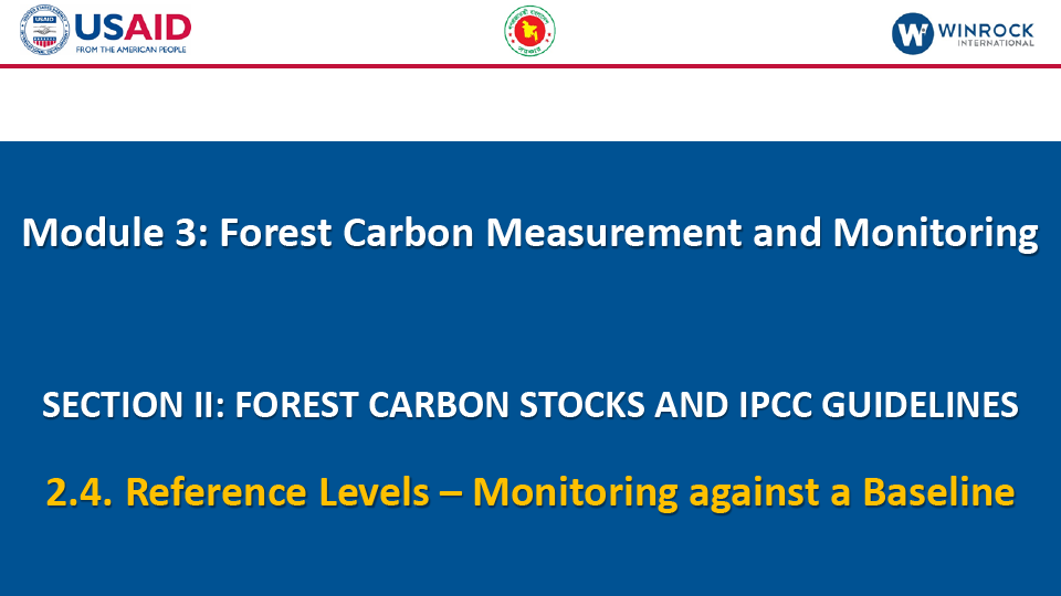 2.4. Reference Levels – Monitoring against a Baseline