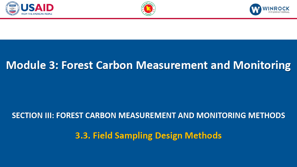 3.3. Field Sampling Design Methods