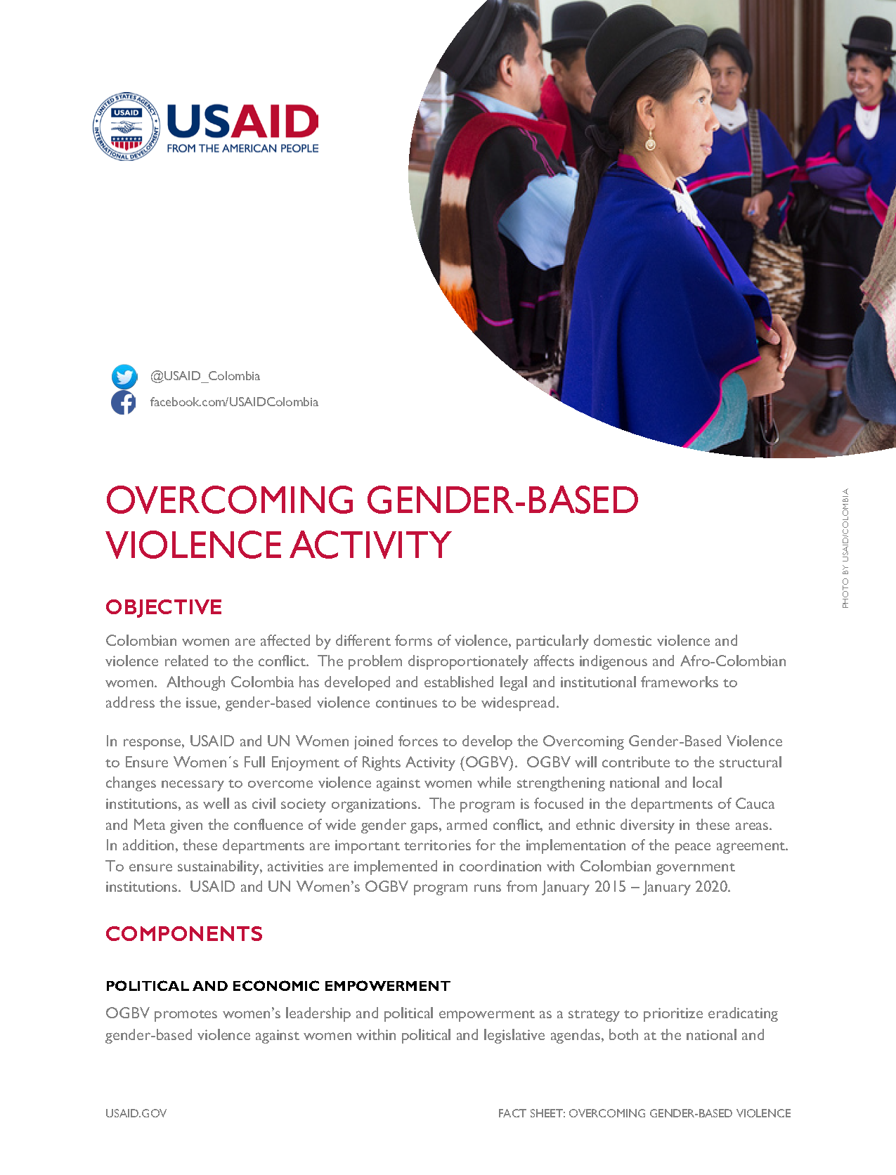 Overcoming Gender-Based Violence to Ensure Women´s Full Enjoyment of Rights Activity Fact Sheet