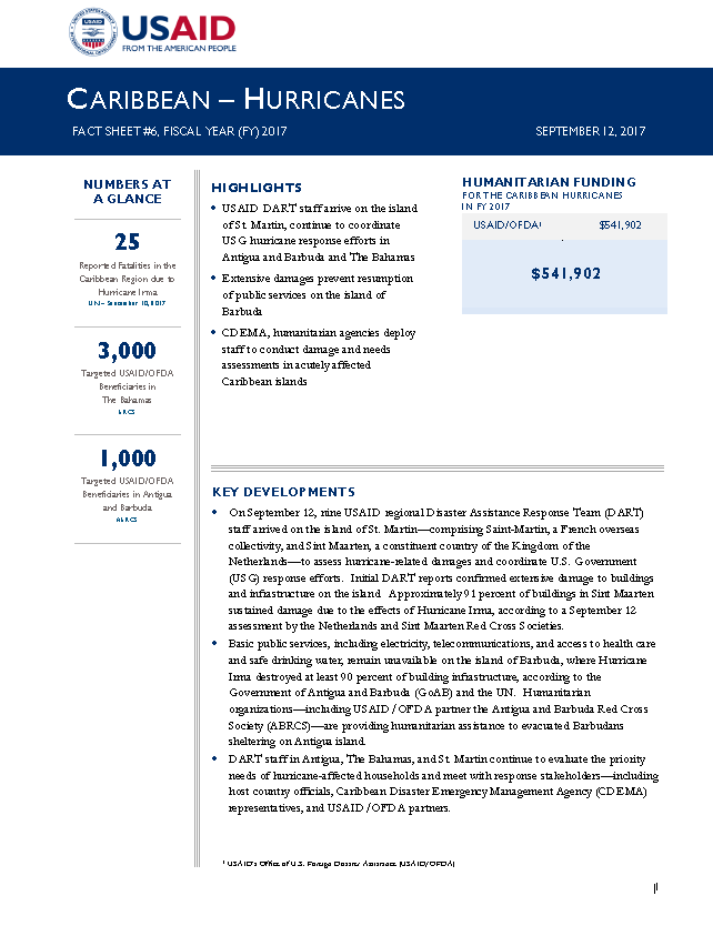 Caribbean Hurricanes - Fact Sheet #6