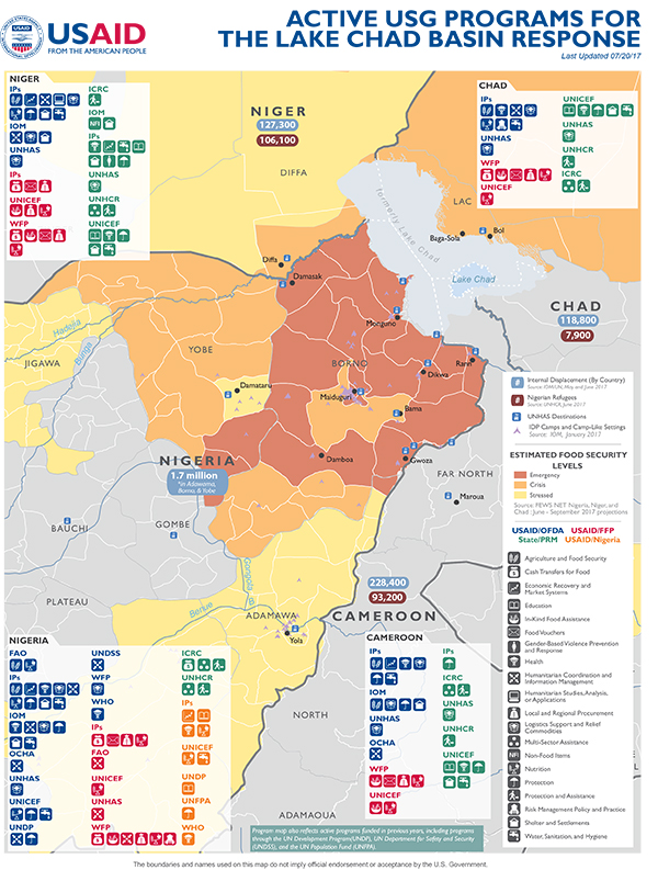 Lake Chad Map - 07-20-2017