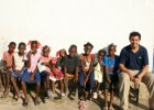 USAID's Lee Cohen with students of the Morency Primary School near Les Cayes, Haiti 