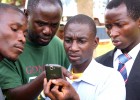 Forest monitors in western Tanzania receive training on how to collect field data using Android smartphones and Open Data Kit.