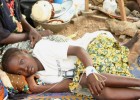 he ground serves as a hospital bed at the Koudougou Health Center in Burkina Faso.