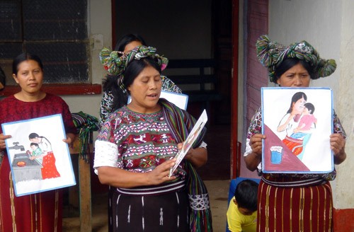 Mayan women in Guatemala learn about nutrition, hygiene, and health as part of a USAID-supported program.