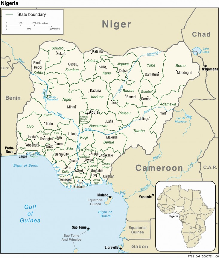 Map of Nigeria