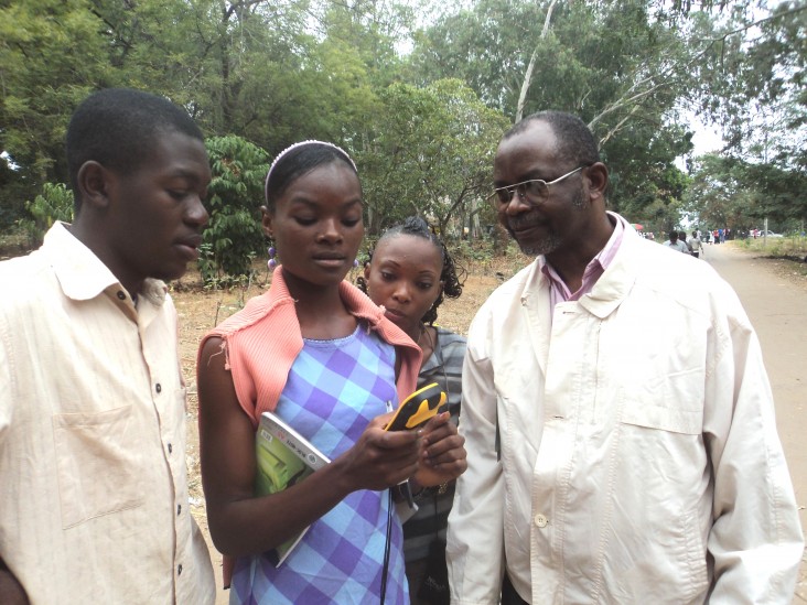 OSFAC provided training on field data collection using GPS at the University of Kinshasa.