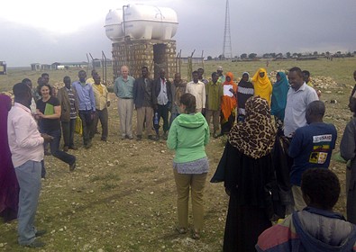 Visiting a USAID water program implemented by the International Rescue Committee (IRC) near Jijiga, Somali region, Ethiopia.