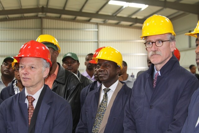 Officials tour new DuPont facility in Menegisha