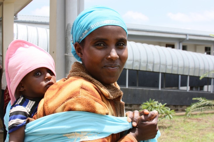 Mother and child at the clinic