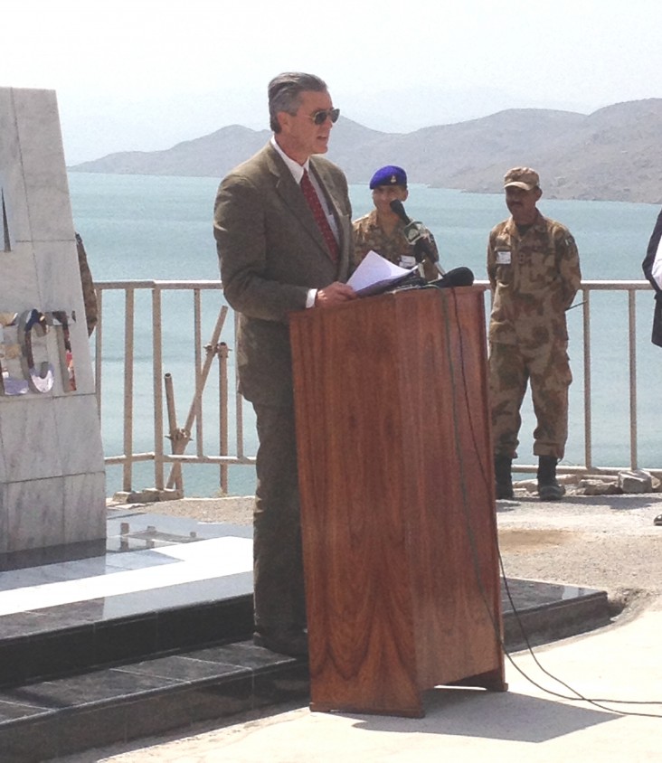 Ambassador Richard G. Olson at Gomal Zam inauguration