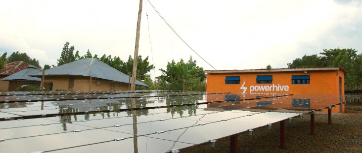 A Powerhive solar microgrid in western Kenya