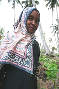 A farmer in Tanzania delivers nutritious food to her family.