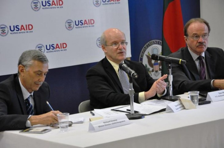 Deputy Administrator Steinberg speaks in Bangladesh. 