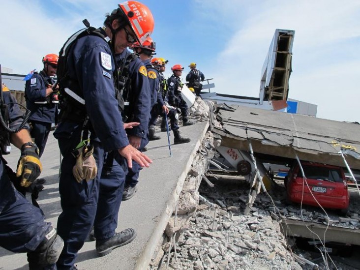 Members of the Los Angeles County Urban Search and Rescue (USAR) team in Christchurch, New Zealand. Credit: USAID