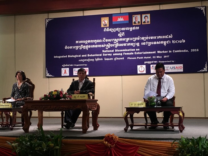 Remarks by Sheri-Nouane Duncan-Jones, Director,  Office of Public Health and Education, USAID Cambodia, Dissemination Workshop on Integrated Behavioral and Biological Survey among Female Entertainment Workers in Cambodia in 2017