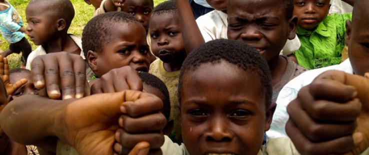 Young people in the village of Bunyakiri, eastern Democratic Republic of Congo (DRC). By helping young people to develop positiv