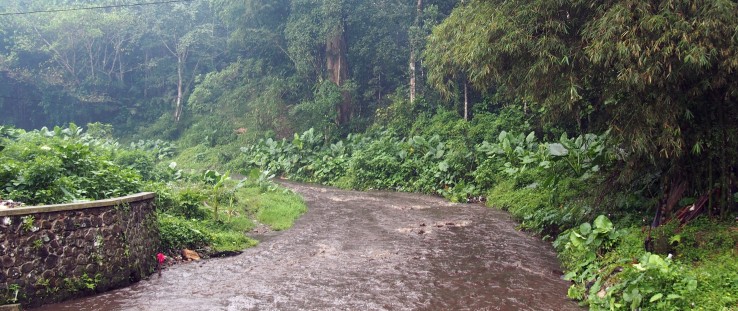 Senjoyo spring in Semarang district, Central Java