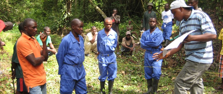 : The Liberian Ministry of Land, Mines and Energy, supported by USAID, is working with local communities to explain the benefits