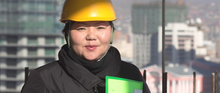 Urantogs Chimiddorj holds a signed supply contract for her company’s new cement plant.