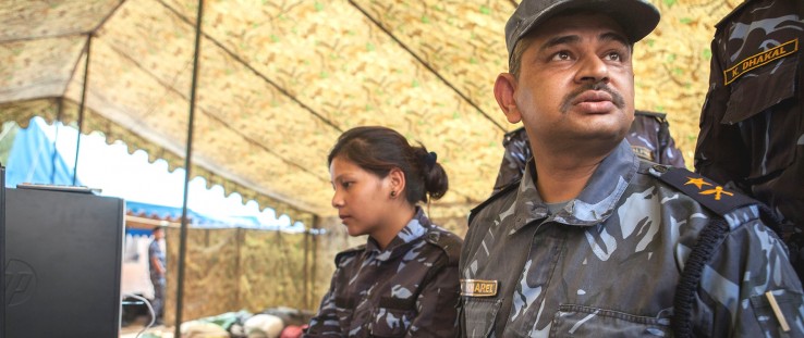 Deputy Superintendent of Police Samir Chandra Kharel and his team quickly mobilized when the earthquake hit Nepal.