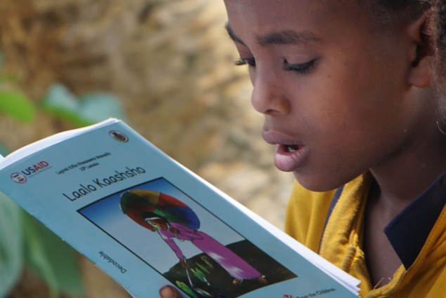 In October 2016, USAID launched the READ Community Outreach activity at Soyama Primary School. The activity will reach students in nearly 2,500 schools in the Amhara, Oromia, SNNP, Somali, and Tigray regions.