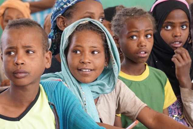 Students in schools throughout Ethiopia are working to improve their reading skills with the curriculum and textbooks developed by USAID in collaboration with the Ministry of Education.