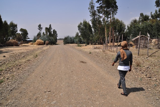 Natsaannat, a health extension worker in Ethiopia, provides family planning antenatal, child health, and nutrition services in Wara Village.