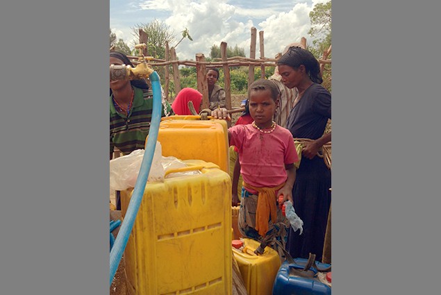 USAID (OFDA) is partnering with the International Rescue Committee to repair broken water pumps, like this one. Now, more than 1