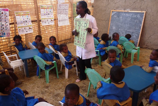 One of two early childhood development centers established through resource mobilization by community leaders in Ziway.