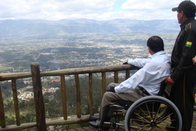 Physically Disabled Man at Lookout Point