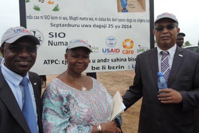 USAID Director (right), WASH Adviser (midlle), and Health Office Director