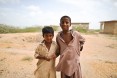 Two boys smile at the camera