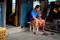 Father and son in Madagascar