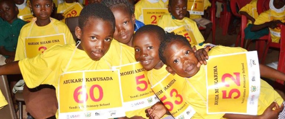 Pupils who took part in the Spelling Bee Competition