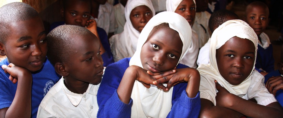 Tanzanian girl in school