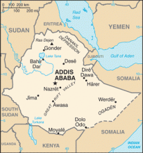 Map of Ethiopia