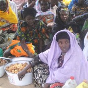 Safia Ousman, mother of seven, and other participants of a successful agro-enterprise group supported by USAID and Catholic Reli