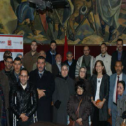 Local civil society organizations gather to witness the signing of the partnership agreement between USAID, Counterpart Internat