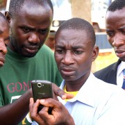 Forest monitors in western Tanzania receive training on how to collect field data using Android smartphones and Open Data Kit.