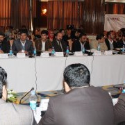 The mayors of Afghanistan’s 33 provincial capital municipalities at the event.