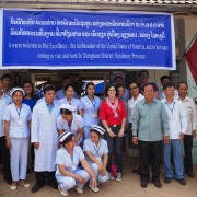 US Ambassador Rena Bitter visits Xienghone District Hospital to observe USAID COPE Mobile Clinic