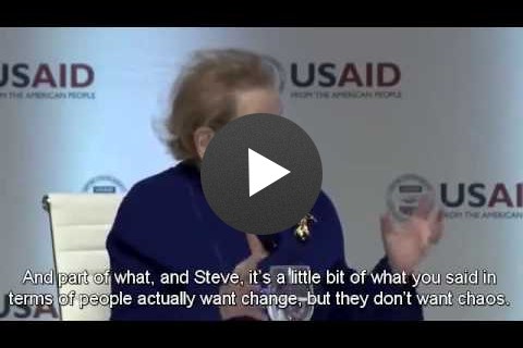 Frontiers in Development 2014 Speaker Highlights - Madeleine K Albright